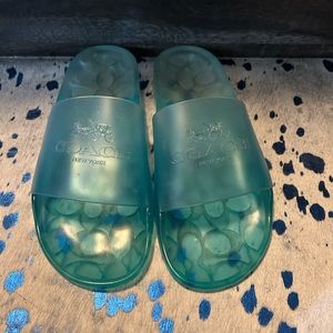 Coach Ulyssa blue fade slides